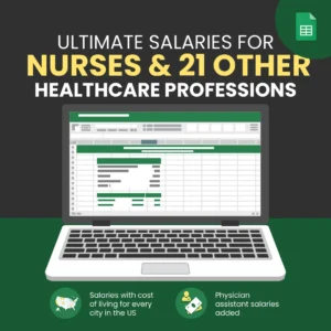 Nurses and Healthcare Professions Salary Infographic