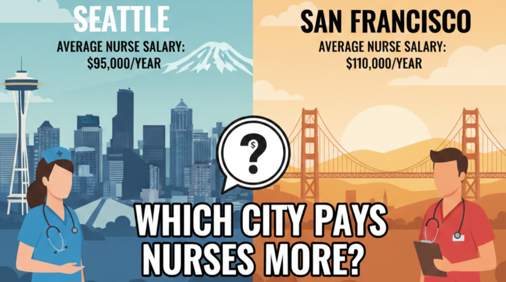 Seattle vs San Francisco nurse salary comparison